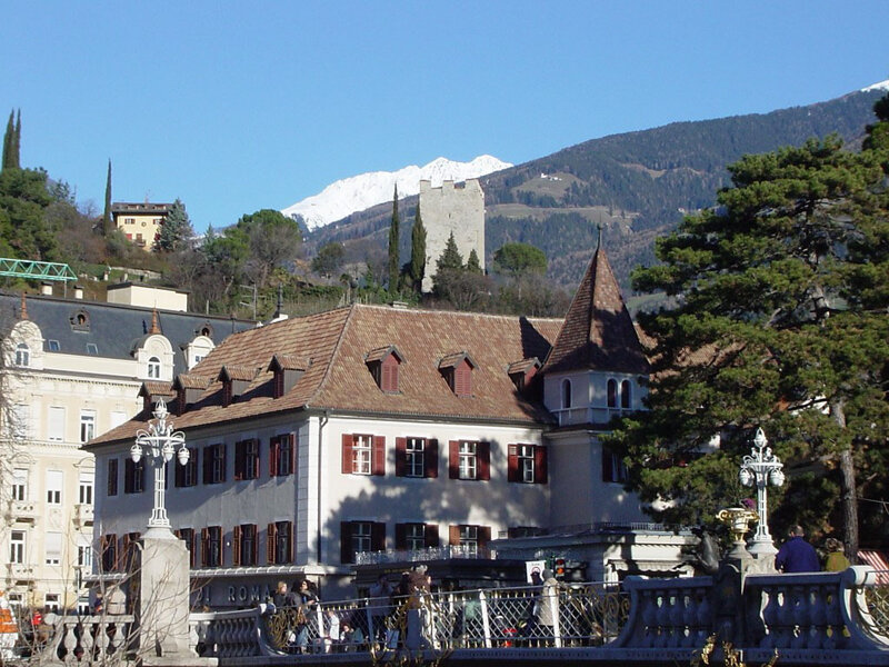 der wunderschöne Kurort Meran in Südtirol