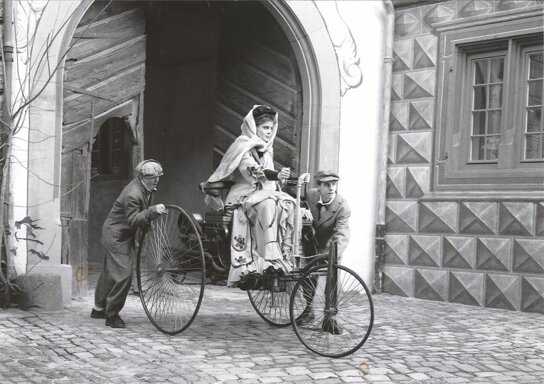 Bertha Benz Fahrt mit Söhnen
