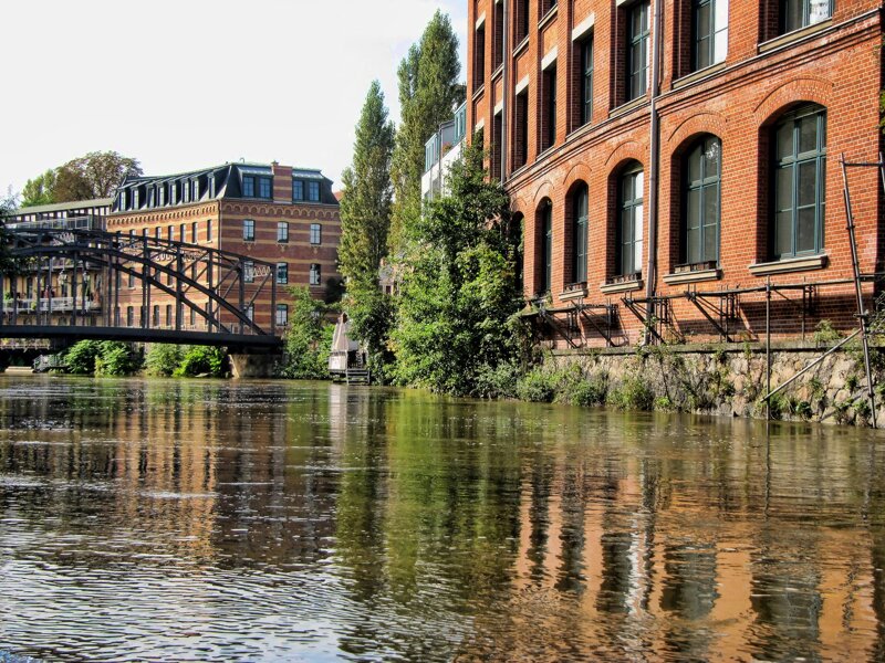 Könneritzbrücke am Karl-Heine-Kanal Leipzig