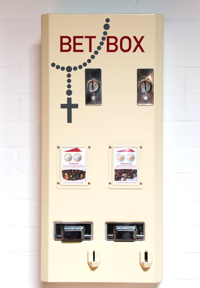 Zigarettenautomat für Rosenkränze