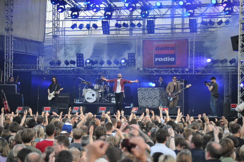 Konzertbühne beim Open-Air-Event
