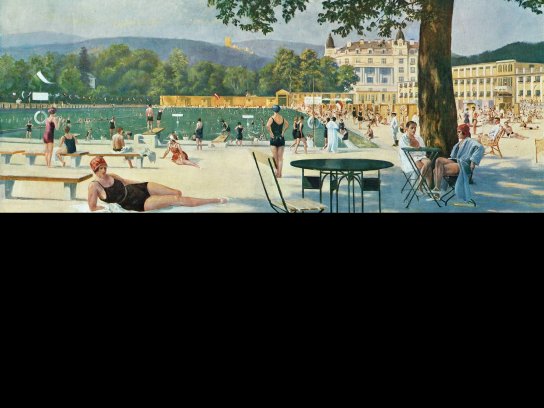 thermalstrandbad-gemaelde 1926 Arthur Holzer-Poditz
