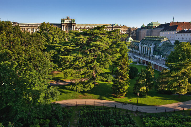 Burggarten mit Palmenhaus