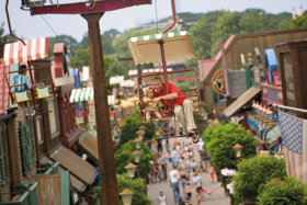 Slagharen Vater Kind Seilbahn