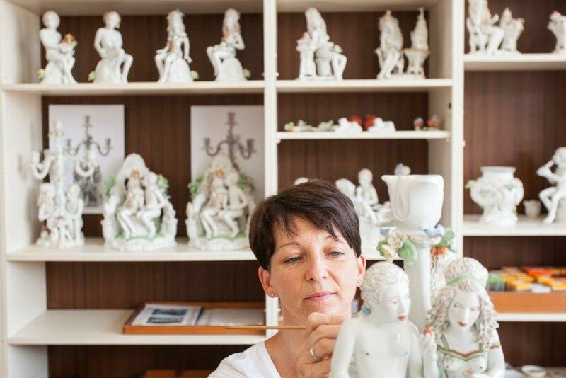 Figuren von Chris Antemann in der Prozellan Manufaktur Meißen
