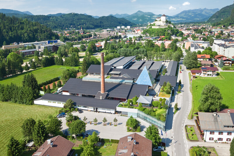 Luftbild Riedel Glas Kufstein