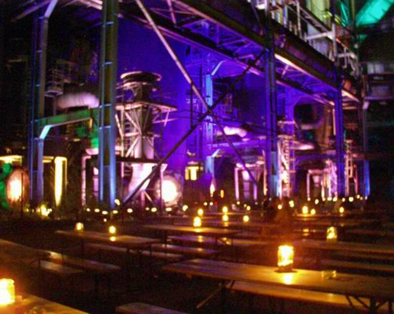 Zeche Zollern bei Nacht