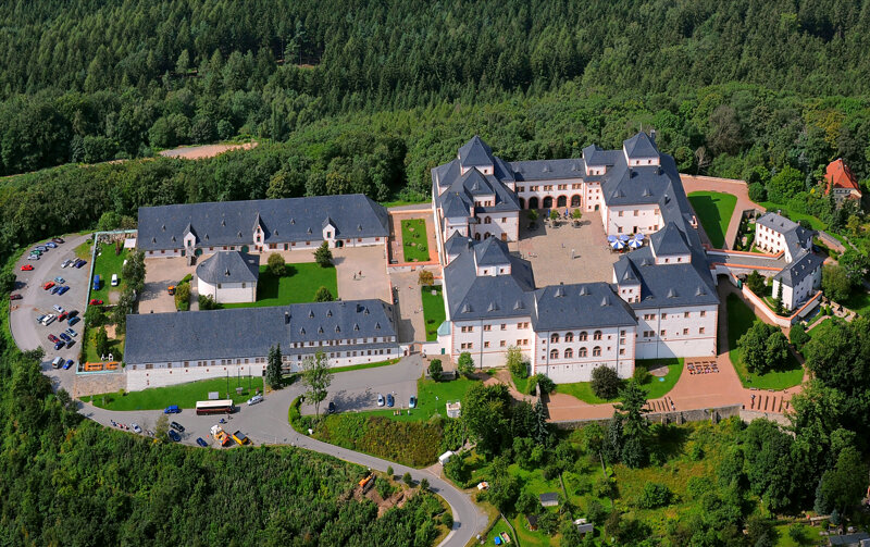 Vogelperspektive Schloss Augustusburg
