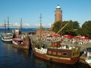 Ostsee-Kurztrip mit Schiff und Leuchtturm