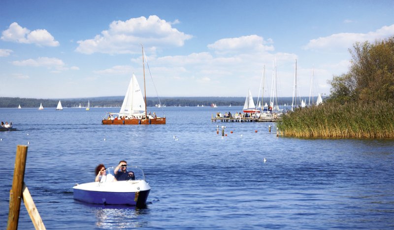Tretboot auf dem Steinhuder Meer