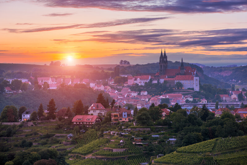 Blick von der Juchhöh auf Meißen