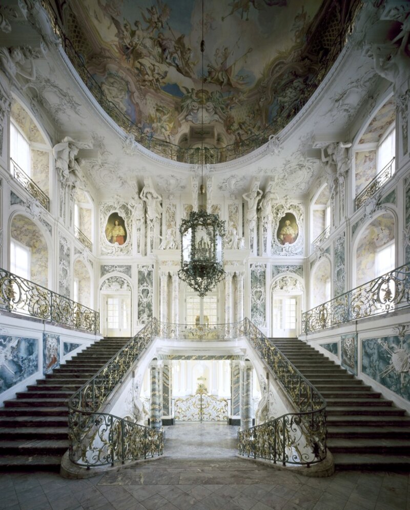 Treppenhaus im Schloss Augustusburg