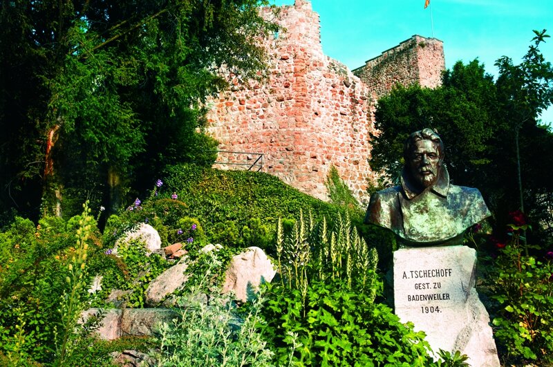 Tschechow-Denkmal am Burgberg in Badenweiler