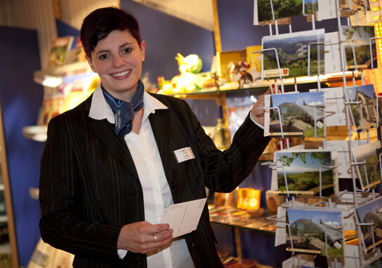 Postkarten im Hotel-Shop