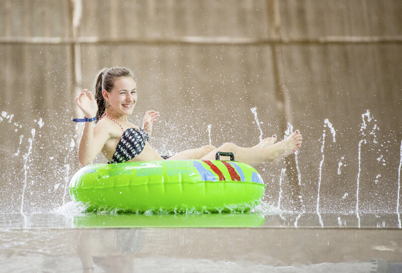 Rutsche - Edelstahl Halfpipe