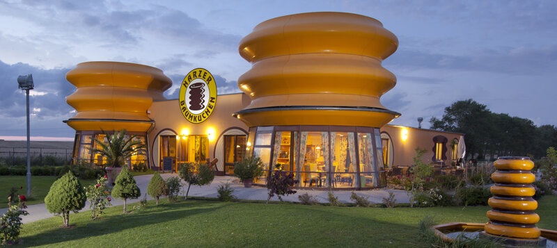 Baumkuchenhaus Nachtaufnahme