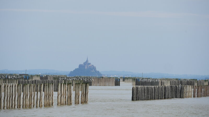 Die Bucht des Mont-Saint-Michel bei Ebbe – UNESCO-Welterbe