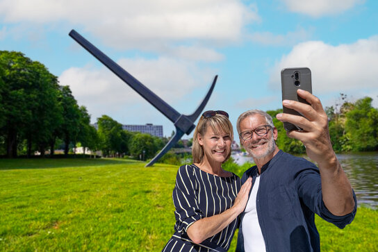 Selfie vor Spitzhacke 1