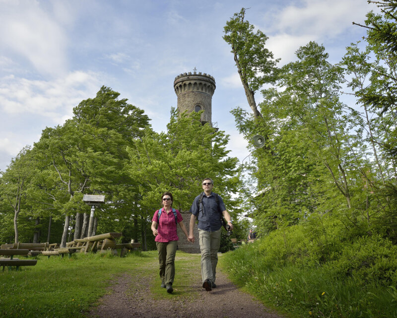 Wanderer vor Kickelhahnturm