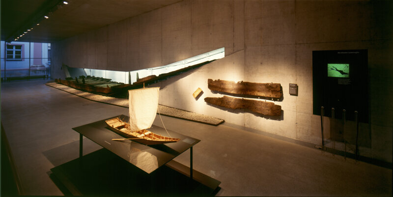 Schiffsmodell in der Dauerausstellung des Archäologisches Landesmuseum Konstanz