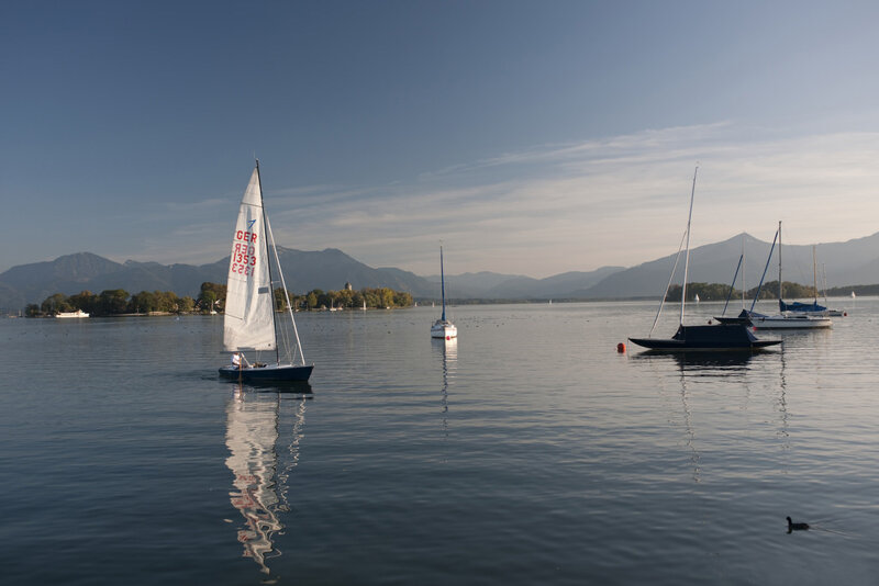 Segelboot auf dem Chiemsee
