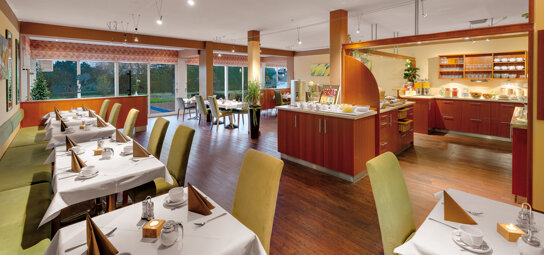 Frühstücksraum im BEST WESTERN Aparthotel Birnbachhöhe