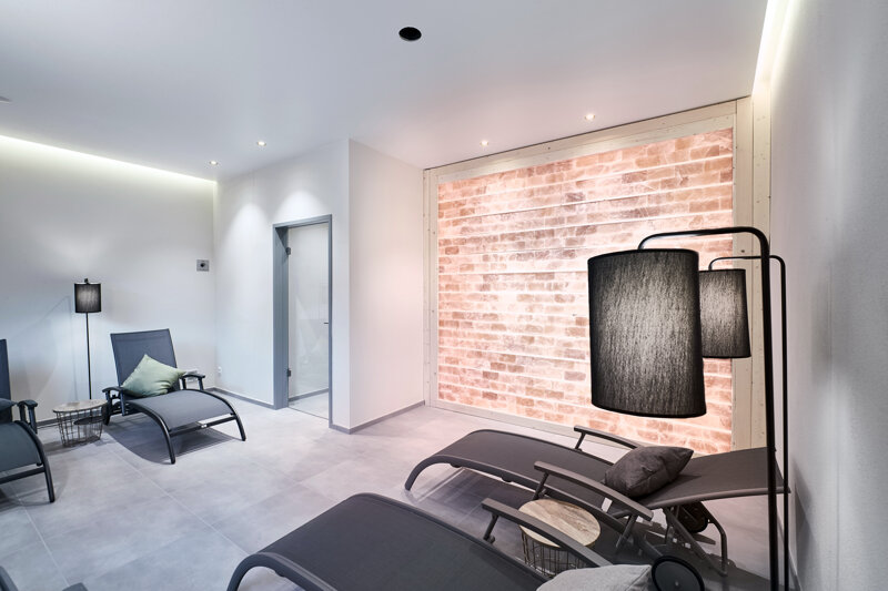 Ruheraum mit Salzgestein