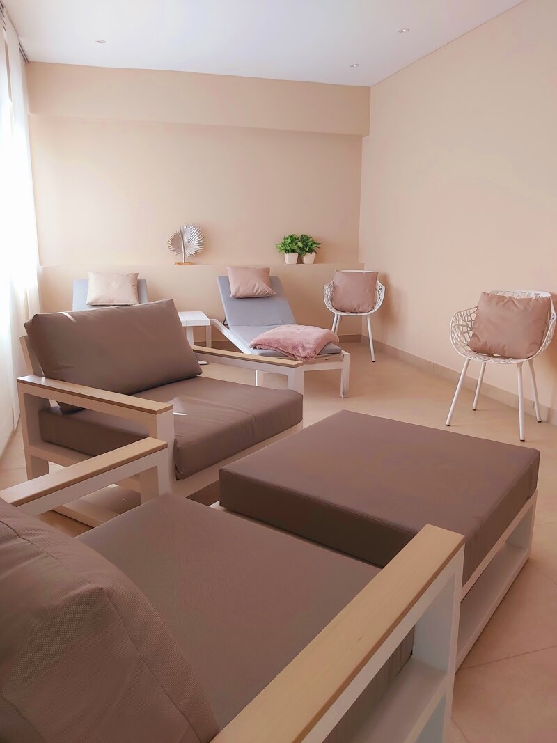 Ruheraum des Wellnessbereichs
