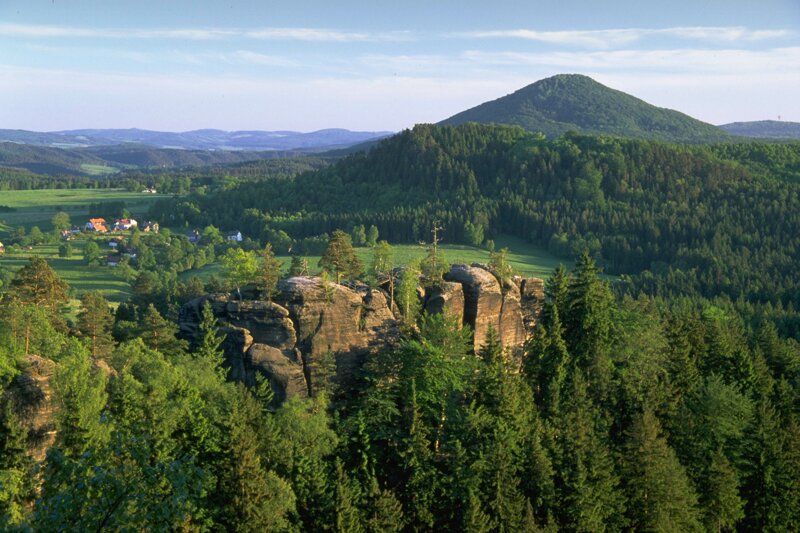 Panorama von der Burg Schauenstein