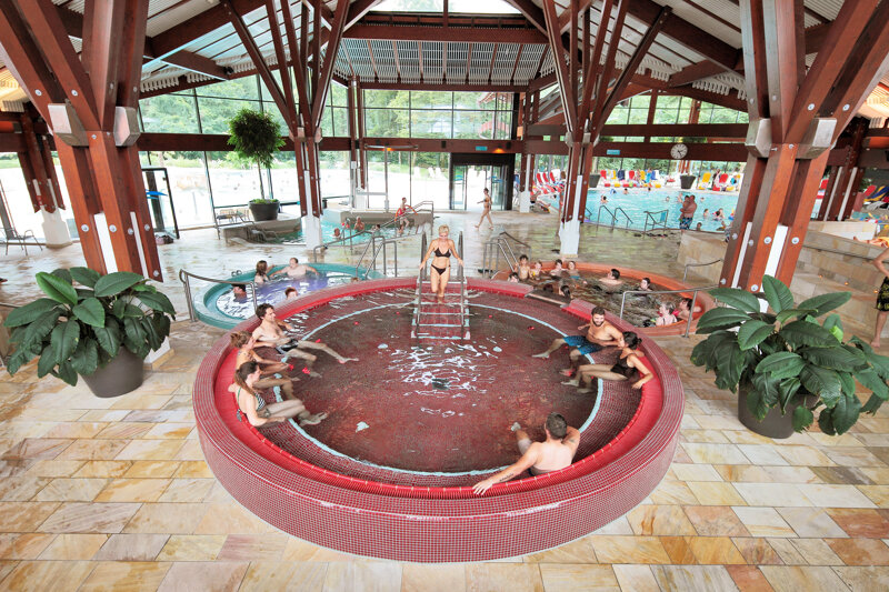Jacuzzi mit Personen
