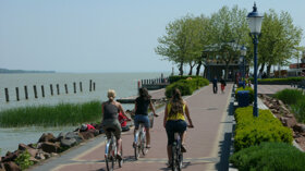 Strand Radfahrer