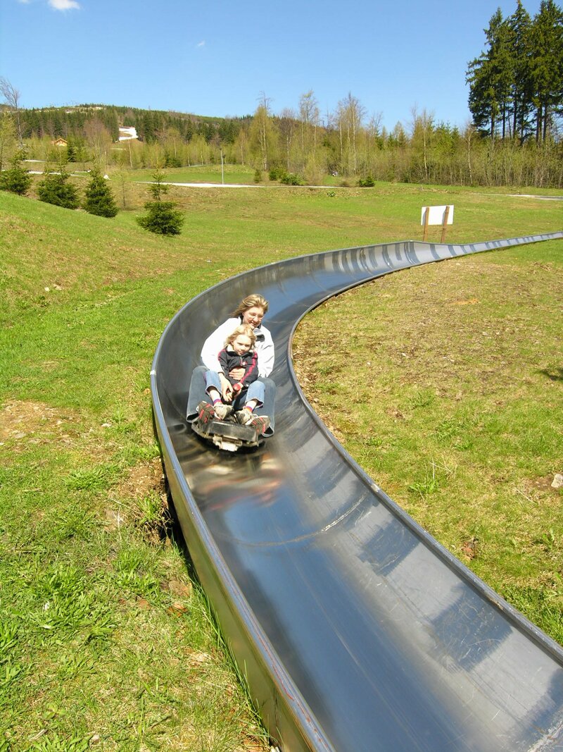 Die Strecke der Sommerrodelbahn in Spindlermühle