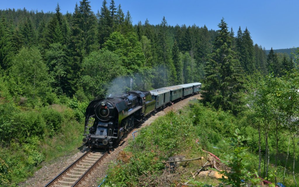 Dampflok im Böhmerwald