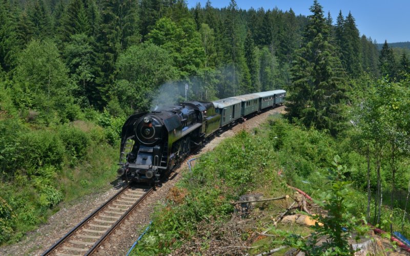 Dampflok im Böhmerwald
