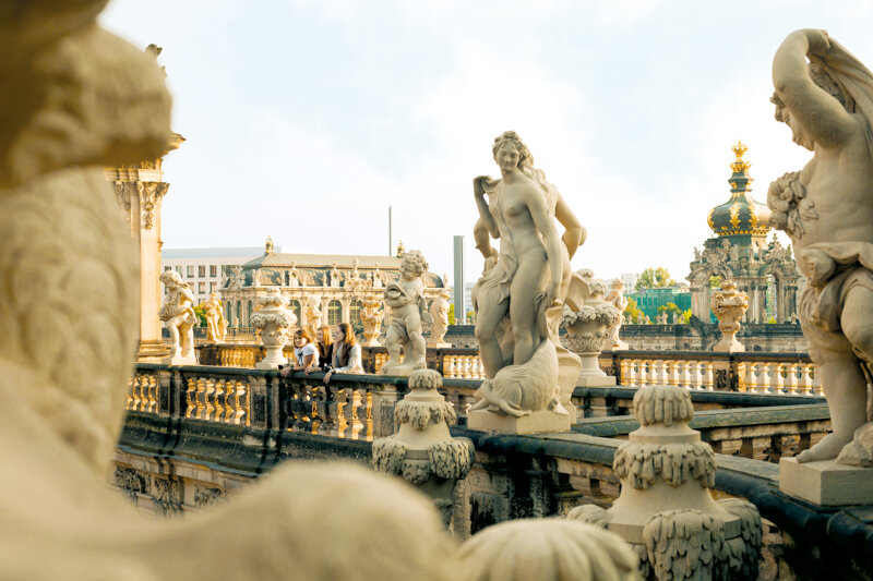 Skulpturen im Nymphenbad des Dresdner Zwingers