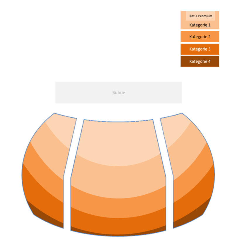 Saalplan Stage Bluemax Theater