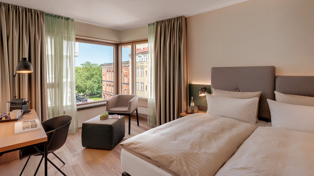 the Yard Hotel Berlin Zimmer Doppelzimmer