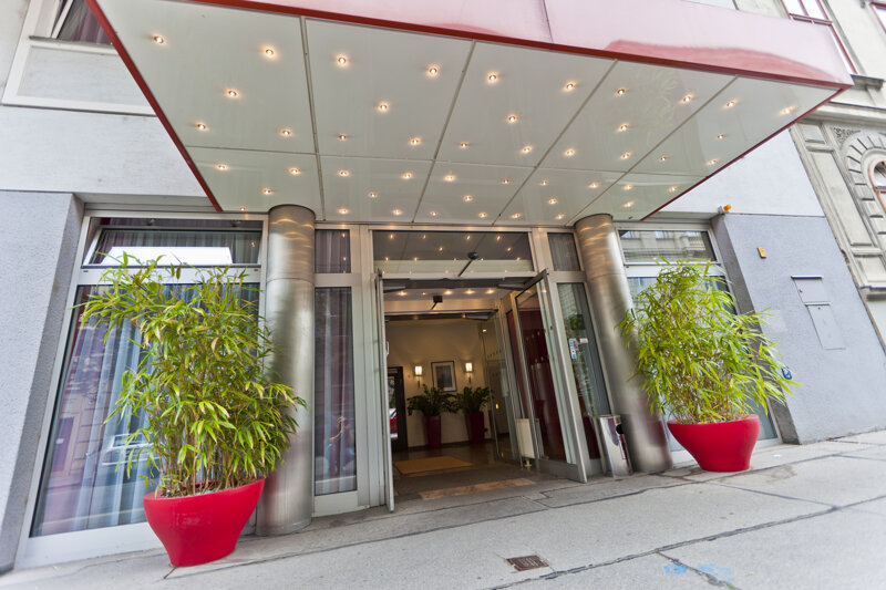 Eingangsbereich Hotel Boltzmann in Wien