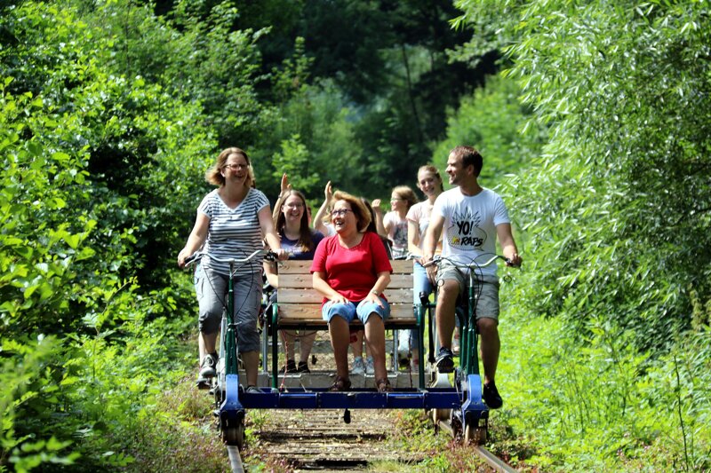Draisinenspaß bei Rinteln