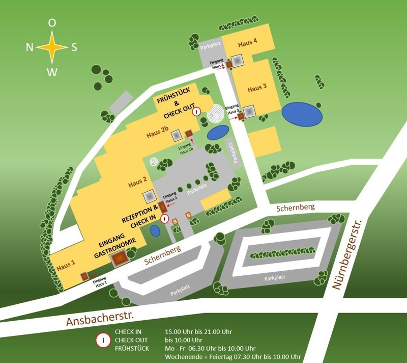 Lageplan Hotel Bergwirt 1