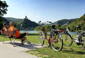 Radfahrer Cochem-Sehl © Tourist-Information Ferienland Cochem