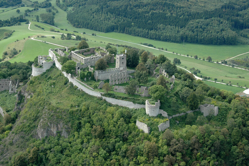 Festungsruine Hohentwiel von oben