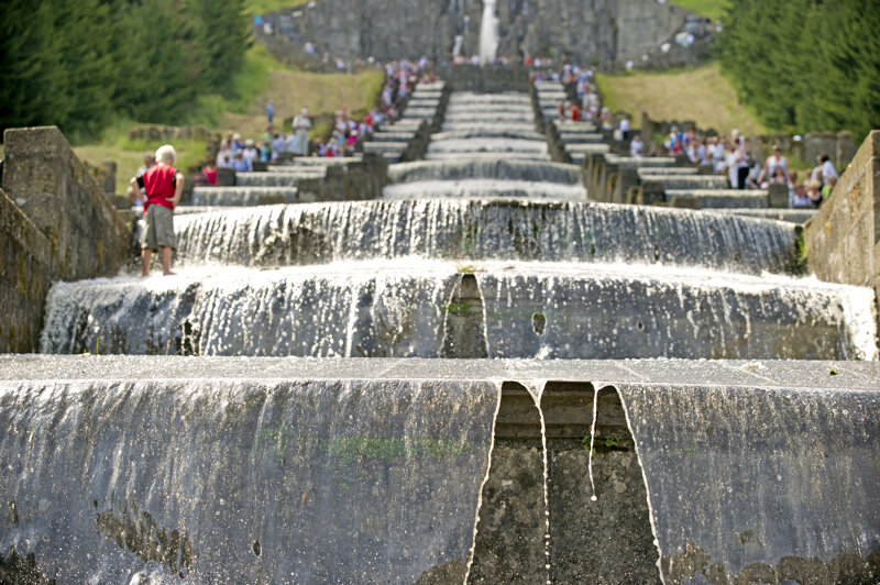 Kaskaden der Wasserspiele im Bergpark Wilhelmshöhe