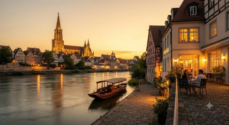 Gerberau in der Freiburger Altstadt – historische Gasse nahe dem Schwabentor