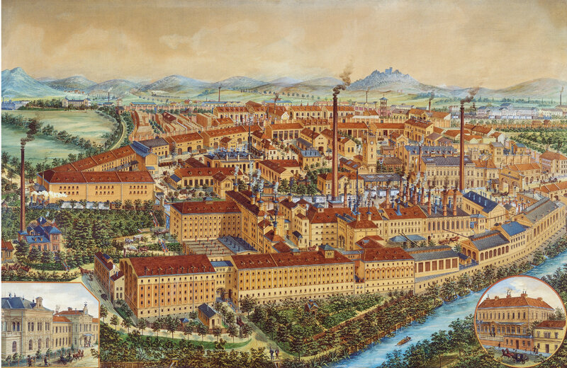 Pilsner Urquell Brauerei – Panoramablick auf das Brauereigelände in Pilsen