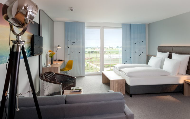 Leinfelden-Echterdingen Dorint Airport-Hotel Stuttgart Zimmer Doppelzimmer