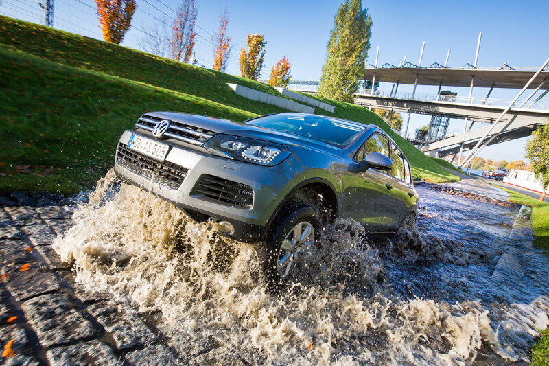 Offroad-Parcour in der Autostadt Wolfsburg