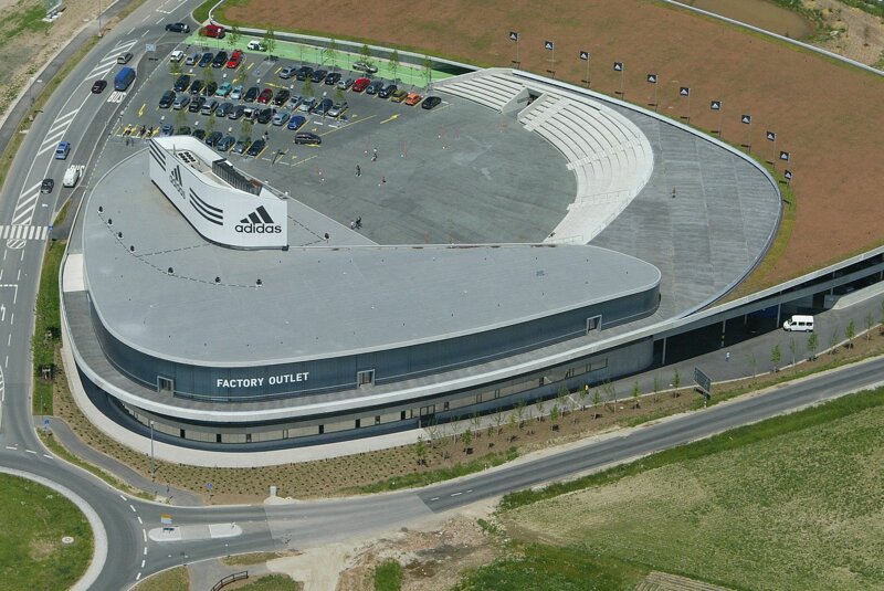 Outletstore von oben