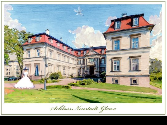 Acrylbild Schloss Neustadt Glewe