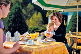 Terrasse Frühstück